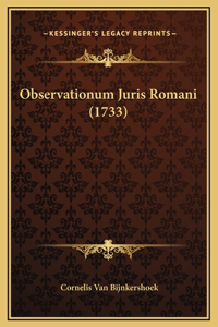 Observationum Juris Romani (1733)