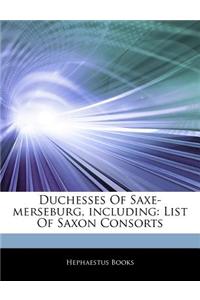 Duchesses of Saxe-Merseburg, Including