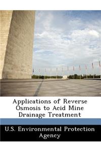 Applications of Reverse Osmosis to Acid Mine Drainage Treatment
