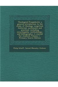 Theological Propaedeutic