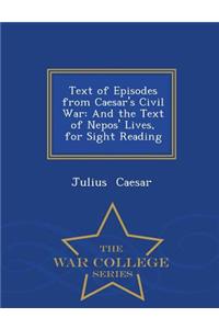 Text of Episodes from Caesar's Civil War