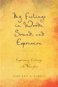 My Feelings in Words, Sound, and Expression: Volume 1 Expressing Feelings and Thoughts