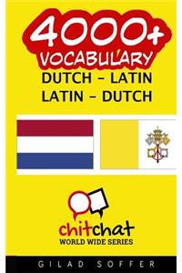 4000+ Dutch - Latin Latin - Dutch Vocabulary