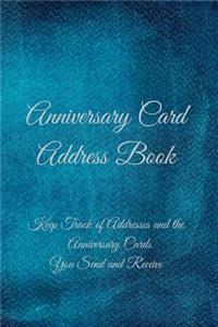 Anniversary Card Address Book