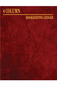 4 Column Bookkeeping ledger