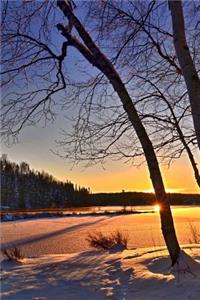A Glorious Winter Sunrise Through the Trees Nature Journal