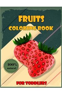 Fruits Coloring Book for toddlers