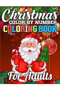 Christmas Color By Number Coloring Book for adults