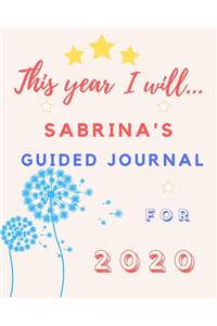 This Year I Will Sabrina's 2020 Guided Journal