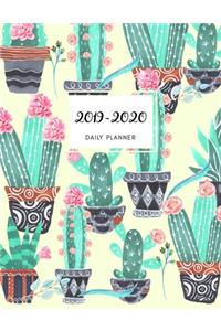 Planner July 2019- June 2020 Cactus Cacti Monthly Weekly Daily Calendar