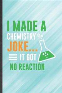 I Made a Chemistry Joke It Got No Reaction