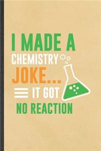 I Made a Chemistry Joke It Got No Reaction