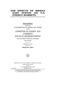 The effects of Middle East events on U.S. energy markets