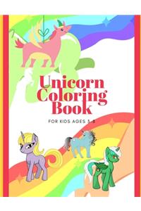 Unicorn Coloring Book for Kids Ages 3-8