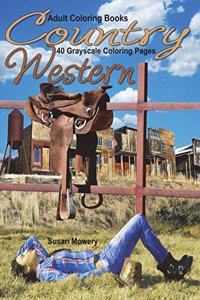 Adult Coloring Books Country Western