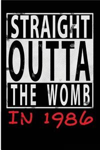 Straight Outta The Womb in 1986
