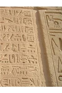 Egypt Notebook Large Size 8.5 x 11 Ruled 150 Pages Softcover