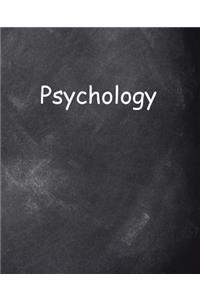School Composition Book Psychology Chalkboard Style 130 Pages