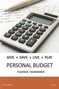 Give Save Live Play Personal Budget Planner Workbook