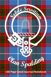 Clan Spalding 100 Page Lined Journal/Notebook