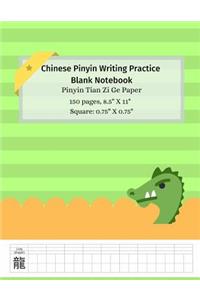 Chinese Pinyin Writing Practice Blank Notebook
