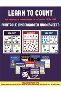 Printable Kindergarten Worksheets (Learn to count for preschoolers)