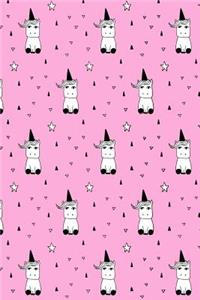 Bullet Journal Notebook Cute Little Unicorns Pattern 2