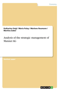 Analysis of the strategic management of Manner AG