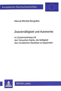 Zweckmaeßigkeit Und Autonomie