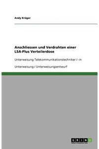 Anschliessen und Verdrahten einer LSA-Plus Verteilerdose