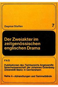 Der Zweiakter im zeitgenoessischen englischen Drama