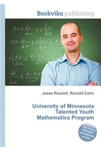 University of Minnesota Talented Youth Mathematics Program