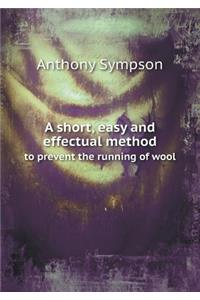 A Short, Easy and Effectual Method to Prevent the Running of Wool
