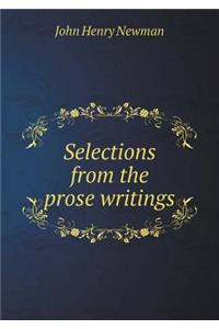 Selections from the Prose Writings