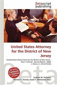 United States Attorney for the District of New Jersey
