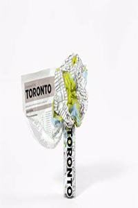 Toronto Crumpled City Map