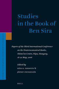 Studies in the Book of Ben Sira