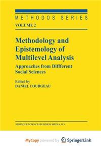 Methodology and Epistemology of Multilevel Analysis