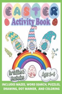 Funny & Happy Easter Coloring and Activity Book for Toddlers and Preschoolers Gift