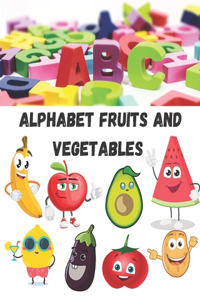 Alphabet fruits and vegetables coloring book for kids fun with letters colors, fruits and vegetables