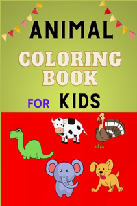 Animal coloring book for kids