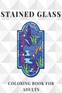 Stained Glass Coloring Book For Adults