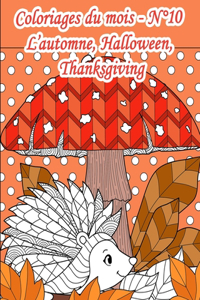 Coloriages du mois - N°10 - L'automne, Halloween, Thanksgiving