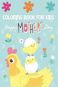 coloring book for kids happy mother's day