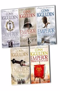 Conn Iggulden Emperor Series, 5 Books Collection Pack Set RRP: Â£40.95 (The Gods of War, The Gates of Rome, The Death of Kings, The Field of Swords,The Blood of Gods)