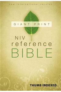 NIV, Reference Bible, Giant Print, Hardcover, Indexed