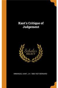 Kant's Critique of Judgement