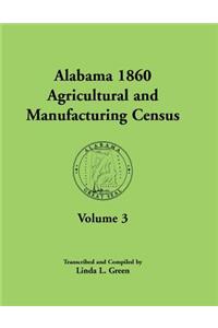 Alabama 1860 Agricultural and Manufacturing Census