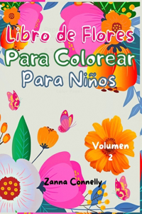 Libro de flores para colorear para niños