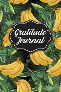 Gratitude Journal: Bananas And Leaves Pattern